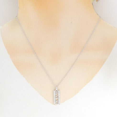 Atlas Pendant Necklace 18K White Gold