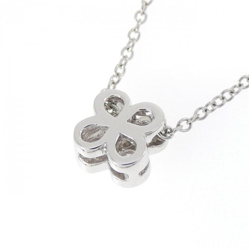 4 Bezel Pendant Necklace Platinum