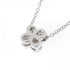 4 Bezel Pendant Necklace Platinum