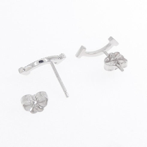 T Smile Pendant Necklace 18K White Gold Earrings 18K White Gold