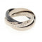 Trinity Ring 18K White Gold and Ceramic
