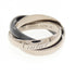 Trinity Ring 18K White Gold and Ceramic