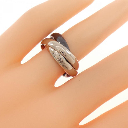 Trinity Ring 18K White Gold and Ceramic