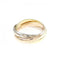 Vendome Louis Cartier Band Ring 18K Tricolor Gold