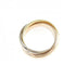 Vendome Louis Cartier Band Ring 18K Tricolor Gold
