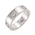 Love Ring 18K White Gold with Half Diamond 3P