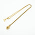 Pendant Necklace Gold and Rhinestone