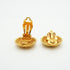 CC Logo Circle Clip-On Earrings Metal Gold-Tone Metal