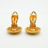 CC Logo Circle Clip-On Earrings Metal Gold-Tone Metal