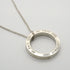 1837 Circle Pendant Necklace Sterling Silver