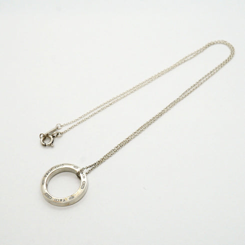 1837 Circle Pendant Necklace Sterling Silver