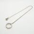 1837 Circle Pendant Necklace Sterling Silver