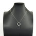 1837 Circle Pendant Necklace Sterling Silver