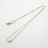 Bean Pendant Necklace Sterling Silver 7.4mm