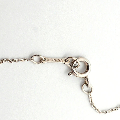 Bean Pendant Necklace Sterling Silver 7.4mm