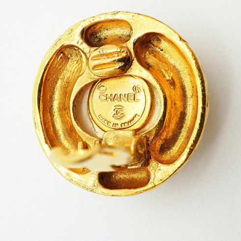 Clip-On Earrings Pearl Clip-On Gold-Tone Metal