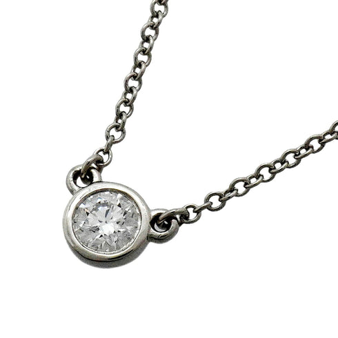 Elsa Peretti Diamonds By The Yard Pendant Necklace Platinum and Diamond