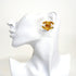 CC Logo Turnlock Clip-On Earrings Metal Gold-Tone Metal