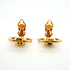 CC Logo Turnlock Clip-On Earrings Metal Gold-Tone Metal