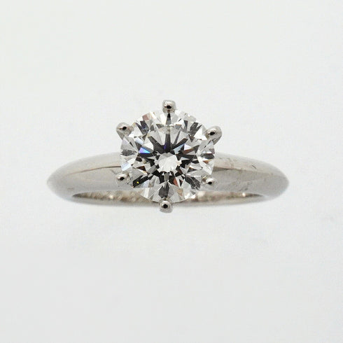 Solitaire Ring Platinum with Diamond