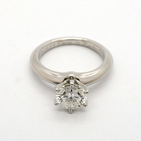 Solitaire Ring Platinum with Diamond