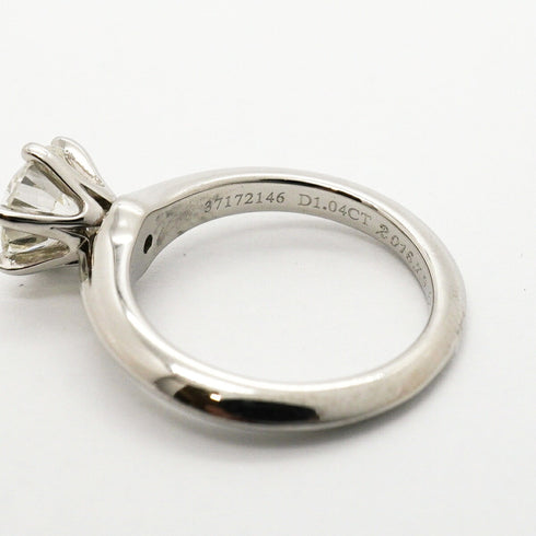 Solitaire Ring Platinum with Diamond