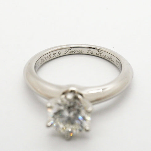 Solitaire Ring Platinum with Diamond
