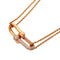 Pendant Necklace 18K Rose Gold Large with Diamond
