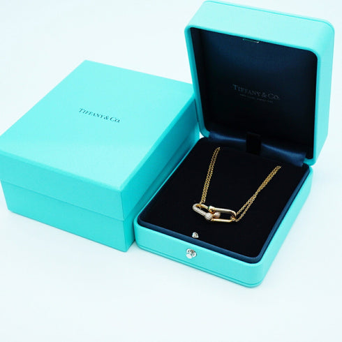 Pendant Necklace 18K Rose Gold Large with Diamond