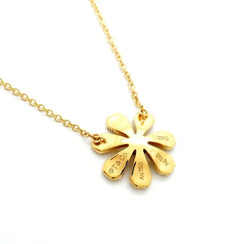 Pendant Necklace Sterling Silver and 18K Yellow Gold