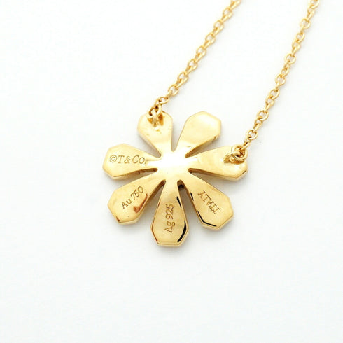 Pendant Necklace Sterling Silver and 18K Yellow Gold