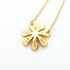 Pendant Necklace Sterling Silver and 18K Yellow Gold