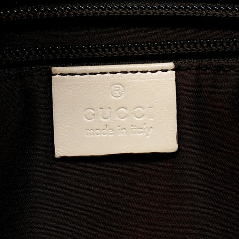 Zip Messenger Bag GG Canvas with Perforated Leather Medium