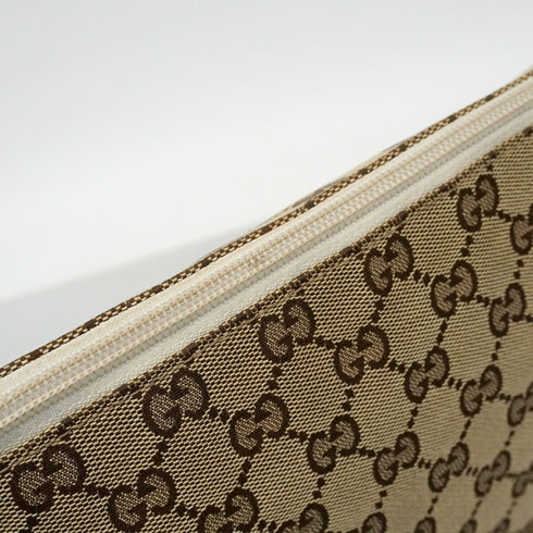 Zip Messenger Bag GG Canvas with Perforated Leather Medium