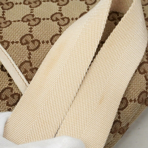 Zip Messenger Bag GG Canvas with Perforated Leather Medium