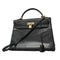 Kelly Handbag Black Box Calf with Gold Hardware 32