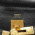 Kelly Handbag Black Box Calf with Gold Hardware 32