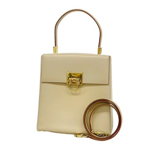 Gancini Convertible Top Handle Bag Leather Mini