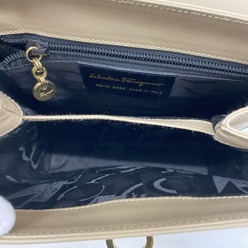 Gancini Convertible Top Handle Bag Leather Mini