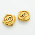CC Logo Circle Clip-On Earrings Metal Gold-Tone Metal