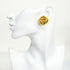 CC Logo Circle Clip-On Earrings Metal Gold-Tone Metal