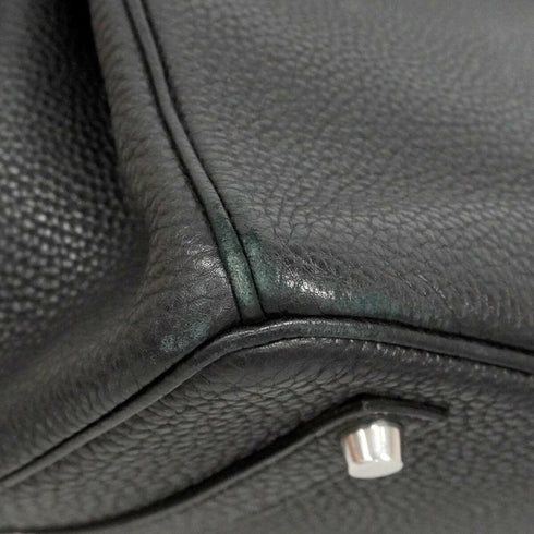Birkin Handbag Black Togo with Palladium Hardware 35