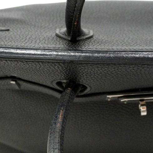 Birkin Handbag Black Togo with Palladium Hardware 35