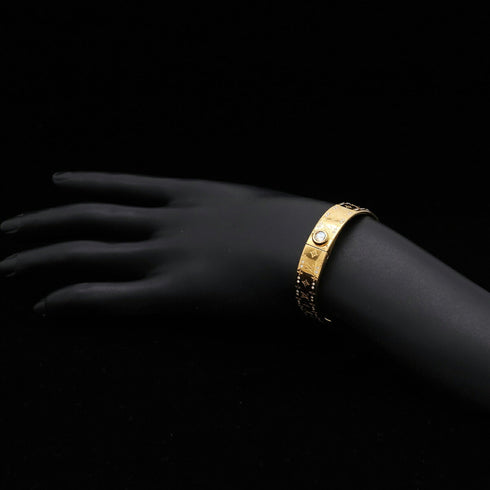 Nanogram Strass Bracelet Gold and Rhinestone