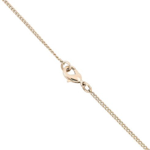 CC Logo Pendant Necklace Gold-Tone Metal