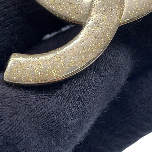 CC Logo Pendant Necklace Gold-Tone Metal