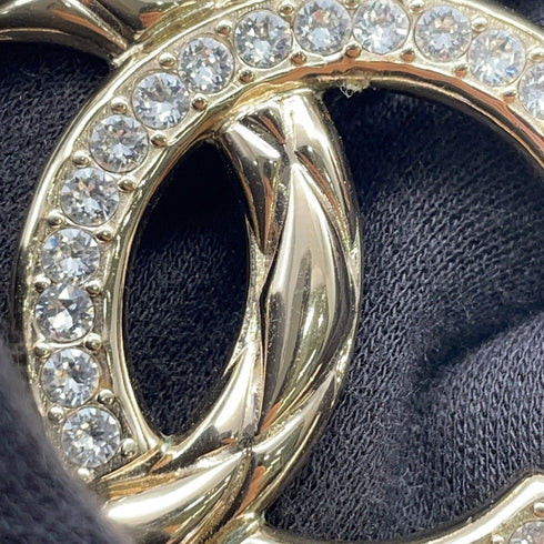 CC Logo Pendant Necklace Gold-Tone Metal