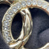 CC Logo Pendant Necklace Gold-Tone Metal