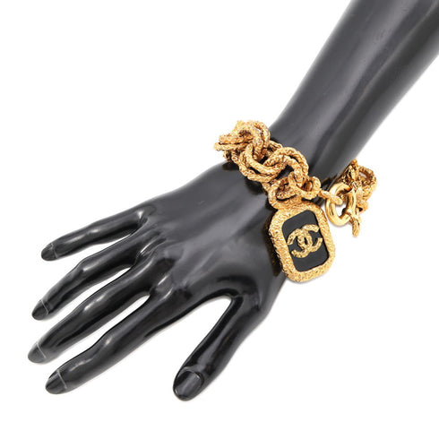 CC Logo Bracelet Gold-Tone Metal