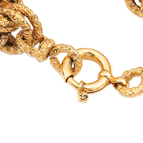 CC Logo Bracelet Gold-Tone Metal